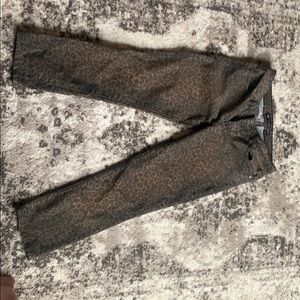 Leopard divine rights of denim skinny jeans